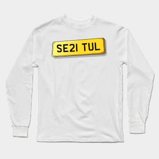 SE21 TUL Tulse Hill Number Plate Long Sleeve T-Shirt